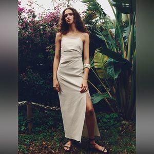 Zara Cream Midi Dress